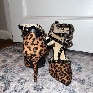 Leopard Print Charolette Russe Heel